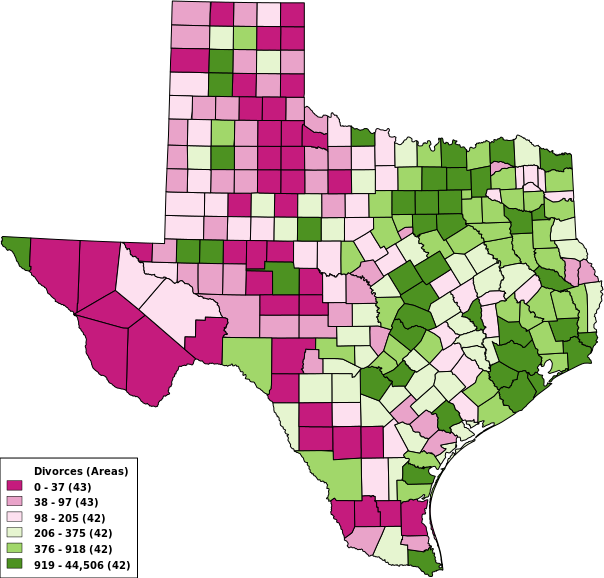 TX Divorce Data - Results Window